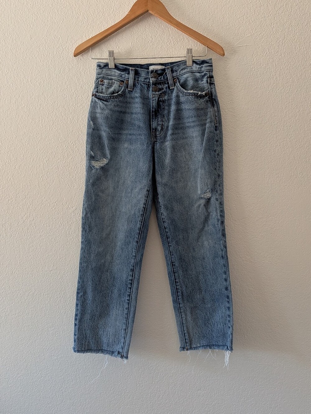 Pistola High Rise Cropped Straight Leg Denim Jeans Size 26